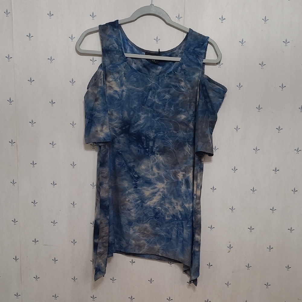 Blue Tie-Dye Women's Dress